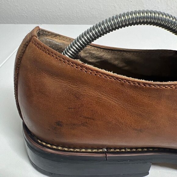 Stacy Adams Shoes Mens 9 Hillman Loafers 24199-03 Brown Leather Bicycle Toe - Picture 7 of 16